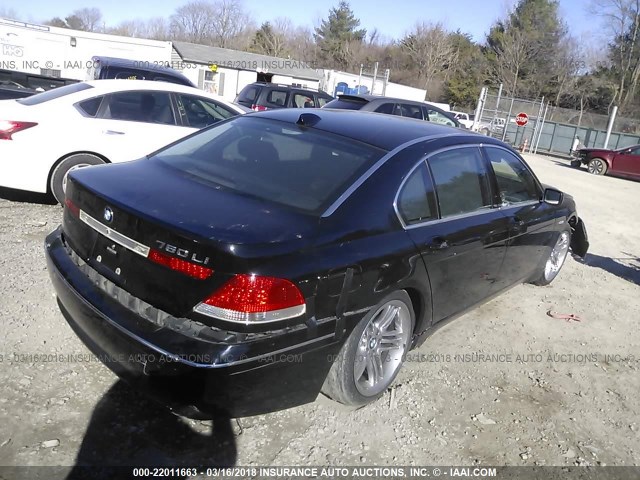 WBAGN83473DK10618 - 2003 BMW 760 LI BLACK photo 4
