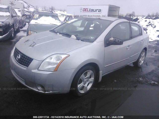 3N1AB61E38L642905 - 2008 NISSAN SENTRA 2.0/2.0S/2.0SL SILVER photo 2