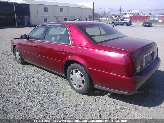 1G6KD54Y14U118621 - 2004 CADILLAC DEVILLE RED photo 3