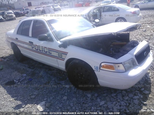 2FAHP71V19X118564 - 2009 FORD CROWN VICTORIA POLICE INTERCEPTOR WHITE photo 1