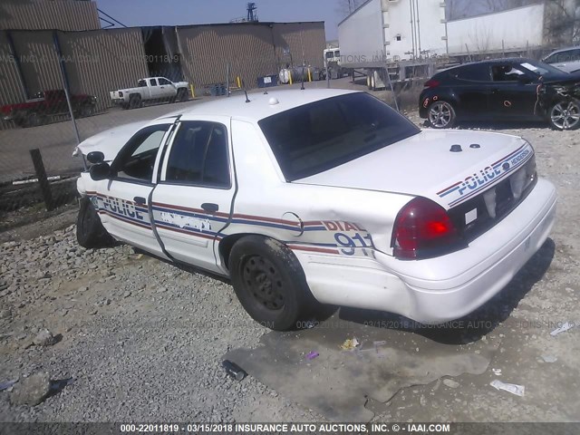 2FAHP71V19X118564 - 2009 FORD CROWN VICTORIA POLICE INTERCEPTOR WHITE photo 3