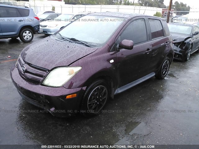 JTKKT624850096964 - 2005 TOYOTA SCION XA BURGUNDY photo 2