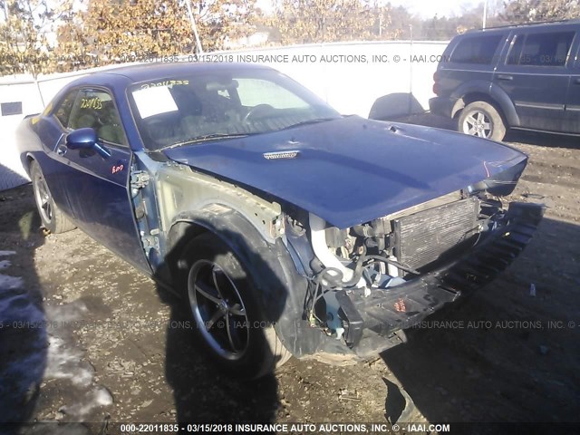 2B3CJ4DV8AH323928 - 2010 DODGE CHALLENGER SE BLUE photo 1