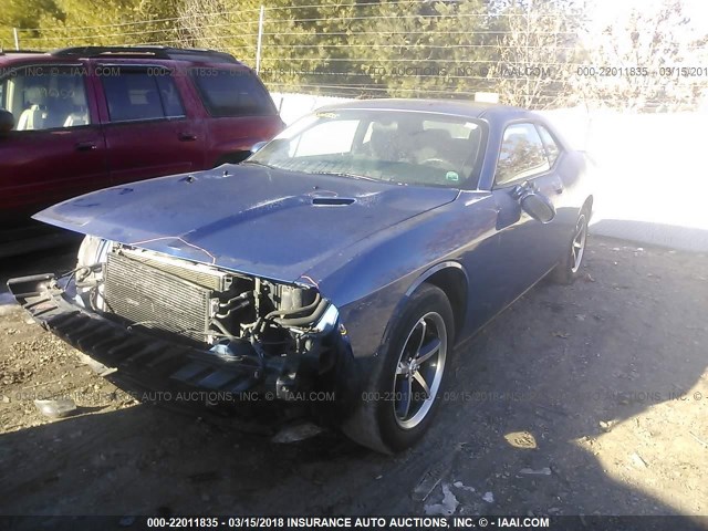 2B3CJ4DV8AH323928 - 2010 DODGE CHALLENGER SE BLUE photo 2