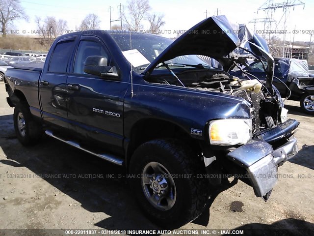 1D7KU28D04J141804 - 2004 DODGE RAM 2500 ST/SLT 蓝色 照片 1