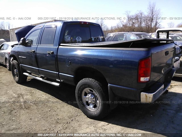 1D7KU28D04J141804 - 2004 DODGE RAM 2500 ST/SLT 蓝色 照片 3