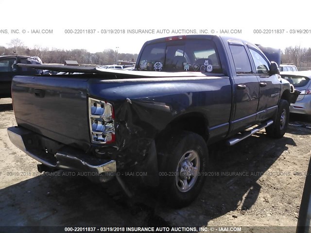 1D7KU28D04J141804 - 2004 DODGE RAM 2500 ST/SLT 蓝色 照片 4