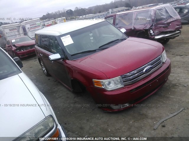 2FMGK5DC2ABA81931 - 2010 FORD FLEX LIMITED BURGUNDY photo 1