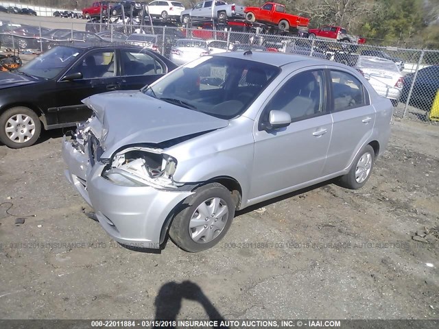 KL1TD5DE3BB194770 - 2011 CHEVROLET AVEO LS/LT SILVER photo 2