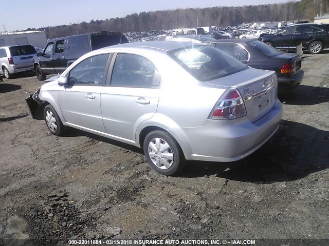 KL1TD5DE3BB194770 - 2011 CHEVROLET AVEO LS/LT SILVER photo 3