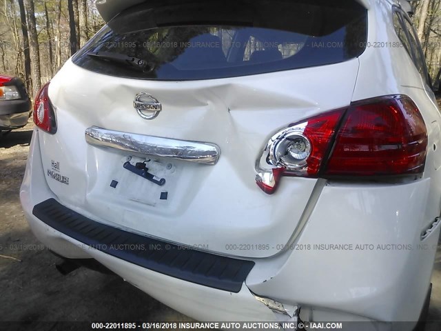 JN8AS5MT2DW031306 - 2013 NISSAN ROGUE S/SV WHITE photo 6