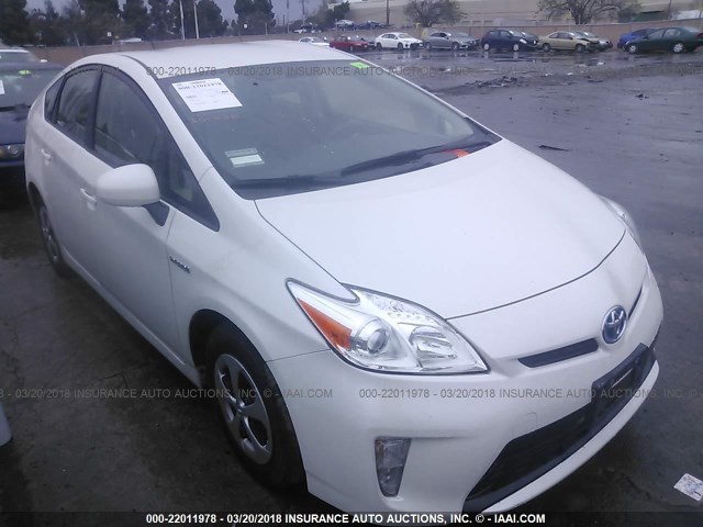 JTDKN3DUXF0480338 - 2015 TOYOTA PRIUS Ağ foto 1