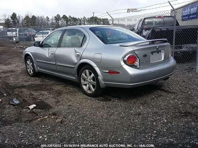 JN1DA31A43T419465 - 2003 NISSAN MAXIMA GLE/SE SILVER photo 3