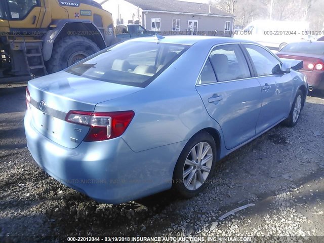 4T1BD1FK5CU039087 - 2012 TOYOTA CAMRY HYBRID/LE/XLE 青色 照片 4