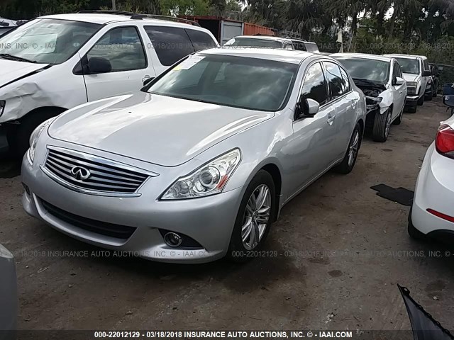 JN1CV6AP2DM720799 - 2013 INFINITI G37 JOURNEY/SPORT SILVER photo 2