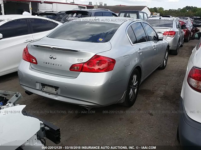 JN1CV6AP2DM720799 - 2013 INFINITI G37 JOURNEY/SPORT SILVER photo 4