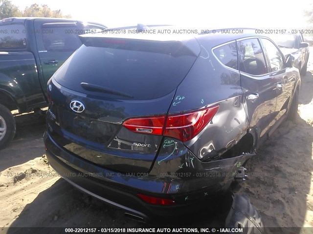 5XYZU3LB9GG317080 - 2016 HYUNDAI SANTA FE SPORT  BLUE photo 4