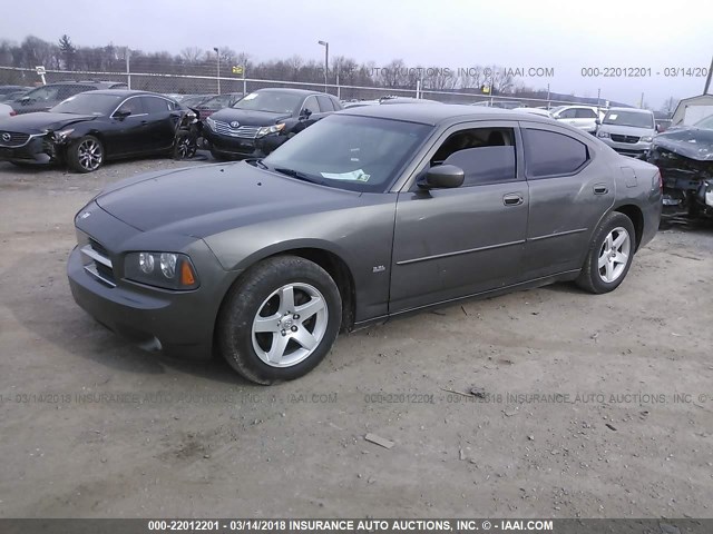 2B3CA3CV4AH237009 - 2010 DODGE CHARGER SXT GRAY photo 2