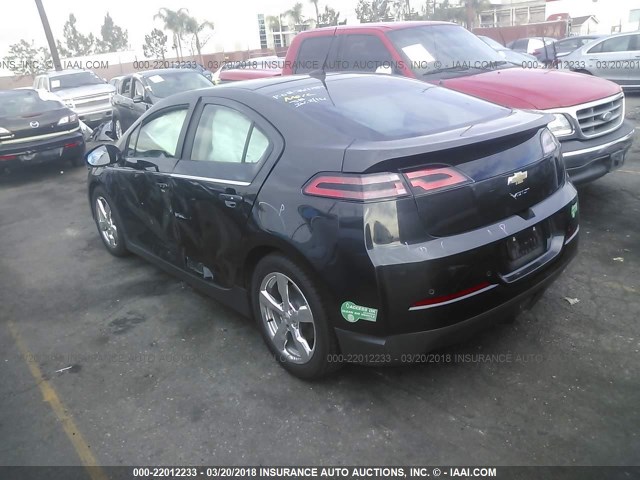 1G1RH6E45EU159362 - 2014 CHEVROLET VOLT GRAY photo 3