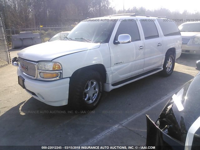 1GKFK66U94J197045 - 2004 GMC YUKON XL DENALI WHITE photo 2