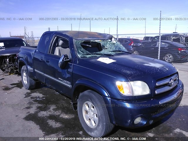 5TBRT34144S445534 - 2004 TOYOTA TUNDRA ACCESS CAB SR5 BLUE photo 6