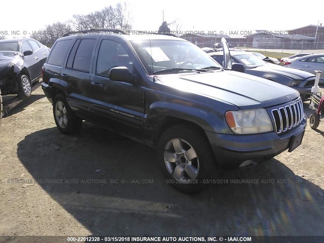 1J4GX58N91C534101 - 2001 JEEP GRAND CHEROKEE LIMITED BLUE photo 1