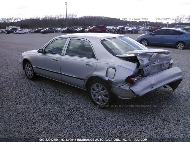 1YVGF22C915208814 - 2001 MAZDA 626 ES/LX SILVER photo 3