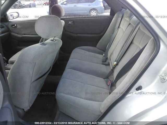 1YVGF22C915208814 - 2001 MAZDA 626 ES/LX SILVER photo 8