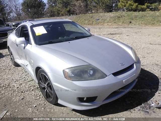 KMHHM65DX6U218532 - 2006 HYUNDAI TIBURON GS SILVER photo 1