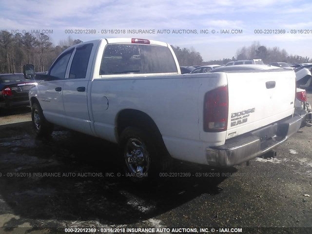 3D7KA28C04G248174 - 2004 DODGE RAM 2500 ST/SLT WHITE photo 3