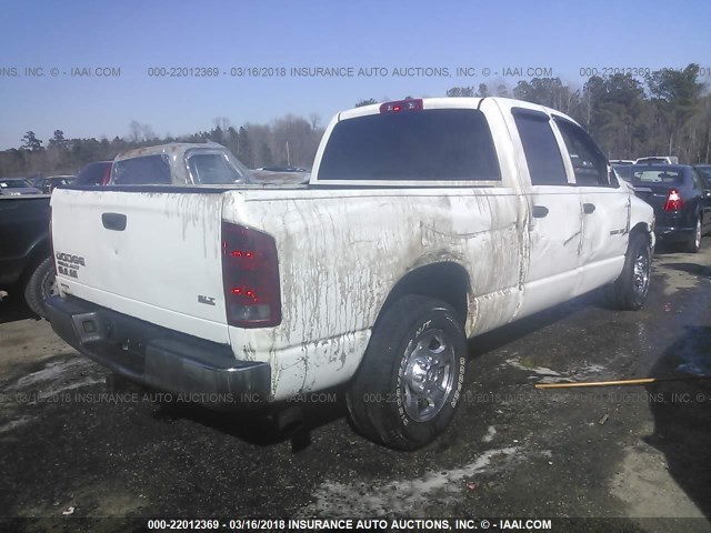 3D7KA28C04G248174 - 2004 DODGE RAM 2500 ST/SLT WHITE photo 4