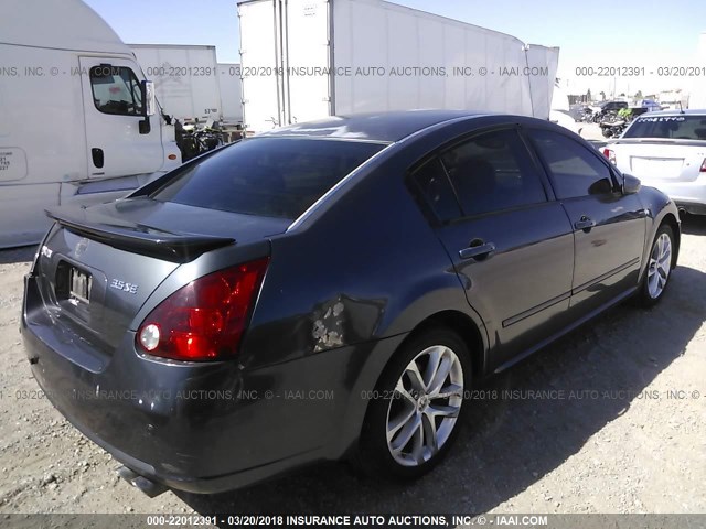 1N4BA41E87C816539 - 2007 NISSAN MAXIMA SE/SL GRAY photo 4