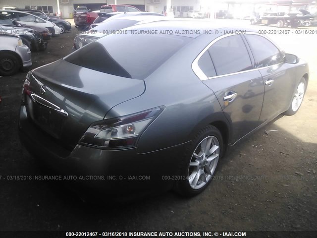 1N4AA5AP8EC434057 - 2014 NISSAN MAXIMA S/SV GRAY photo 4