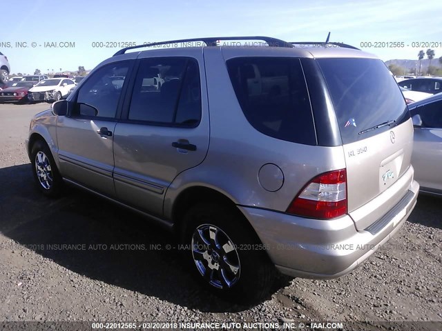 4JGAB57E13A417893 - 2003 MERCEDES-BENZ ML 350 GOLD photo 3