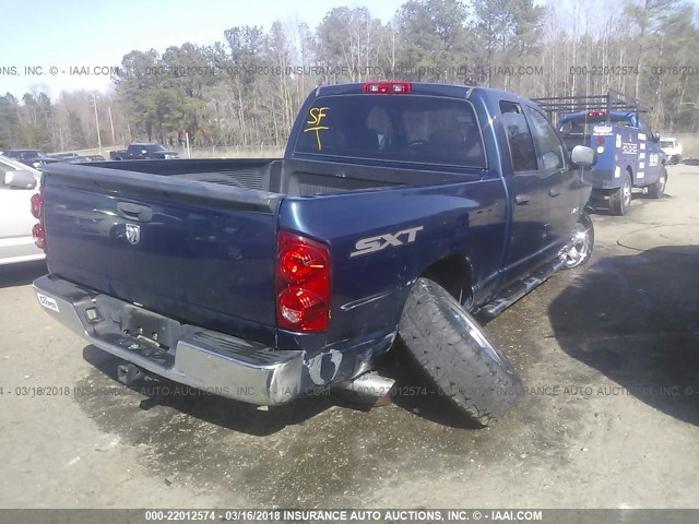 1D7HA18K28J212003 - 2008 DODGE RAM 1500 ST BLUE photo 4