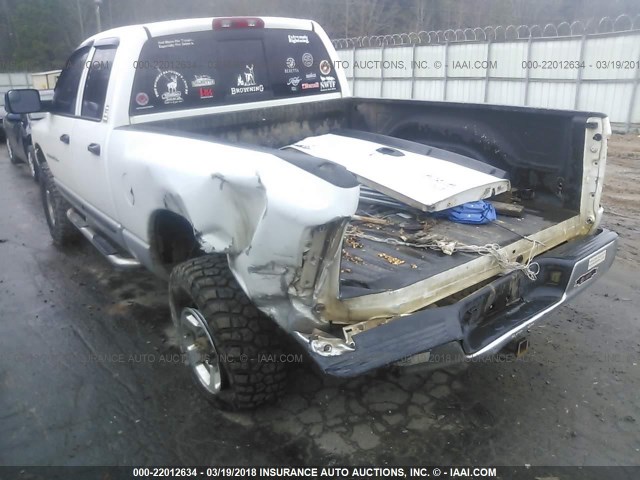 3D7KU28C03G709458 - 2003 DODGE RAM 2500 ST/SLT 白色 照片 6