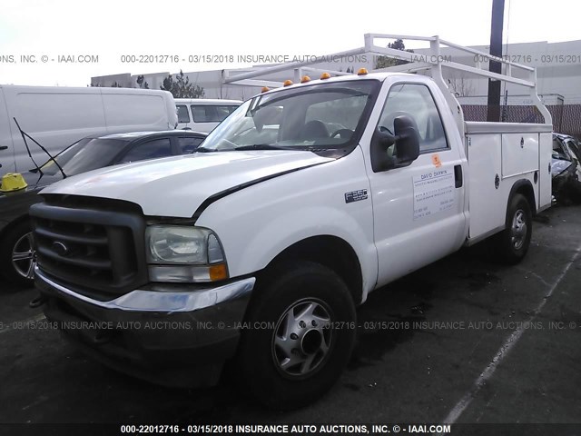 1FDSF34L94EC88246 - 2004 FORD F350 SRW SUPER DUTY WHITE photo 2