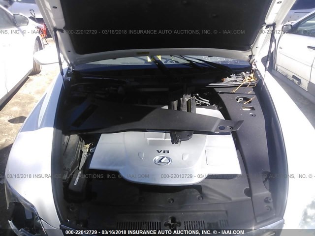 JTHBL46F895089690 - 2009 LEXUS LS 460 WHITE photo 10