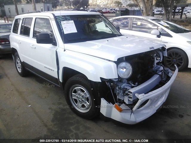 1C4NJPBB2GD536834 - 2016 JEEP PATRIOT SPORT WHITE photo 1