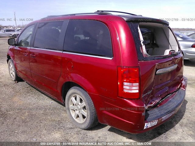 2A8HR54P88R738765 - 2008 CHRYSLER TOWN & COUNTRY TOURING RED photo 3