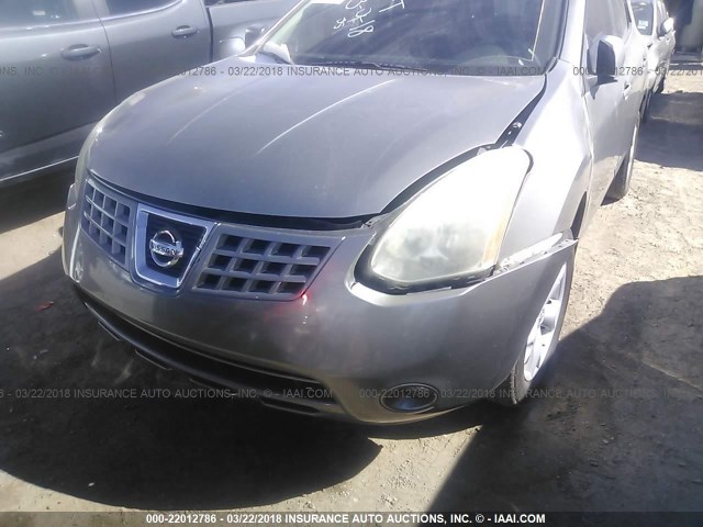 JN8AS58T99W045821 - 2009 NISSAN ROGUE S/SL GOLD photo 6