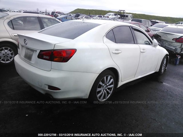 JTHBK262675044944 - 2007 LEXUS IS 250 白色 照片 4