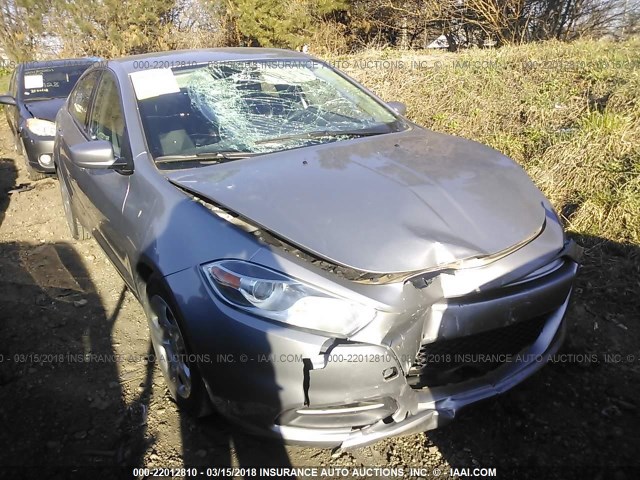 1C3CDFAA5FD117235 - 2015 DODGE DART SE SILVER photo 1