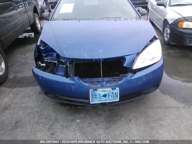 1G2ZH178064168180 - 2006 PONTIAC G6 GT BLUE photo 6