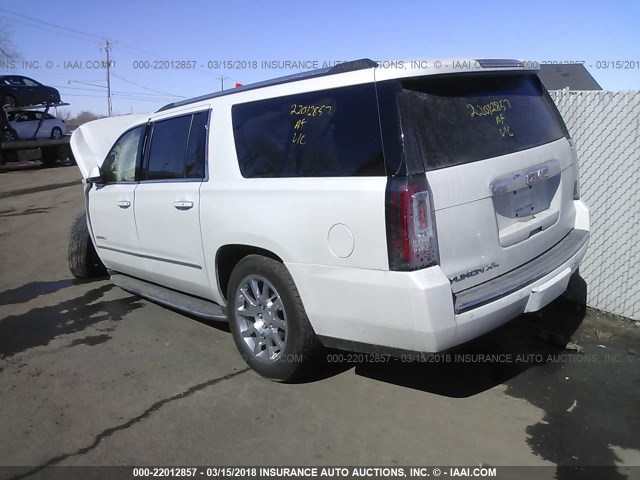 1GKS2HKJ3GR251905 - 2016 GMC YUKON XL DENALI WHITE photo 3