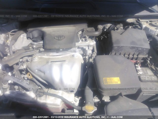 4T1BF1FK1EU382461 - 2014 TOYOTA CAMRY L/SE/LE/XLE 银色 照片 10