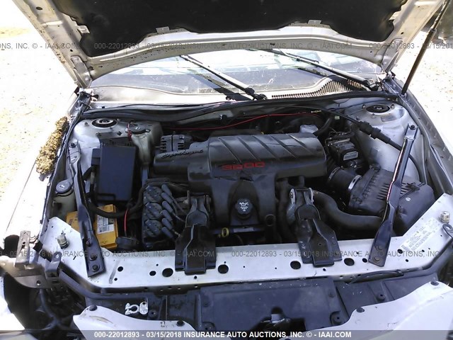 2G2WR524741286456 - 2004 PONTIAC GRAND PRIX GTP SILVER photo 10