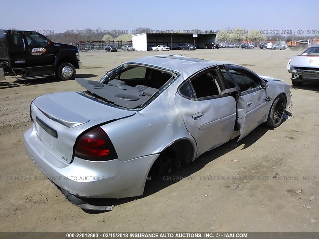 2G2WR524741286456 - 2004 PONTIAC GRAND PRIX GTP SILVER photo 4
