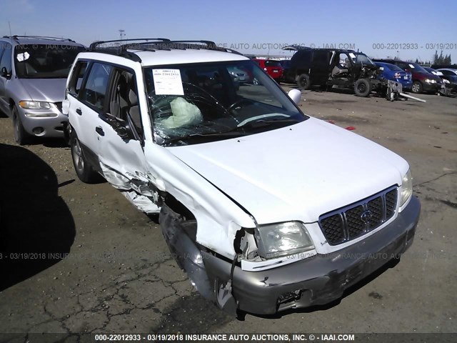 JF1SF65541H746801 - 2001 SUBARU FORESTER S WHITE photo 1