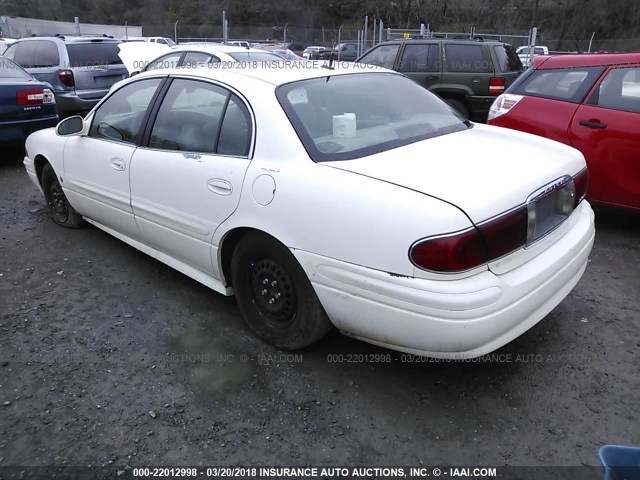 1G4HP52K45U107882 - 2005 BUICK LESABRE CUSTOM WHITE photo 3